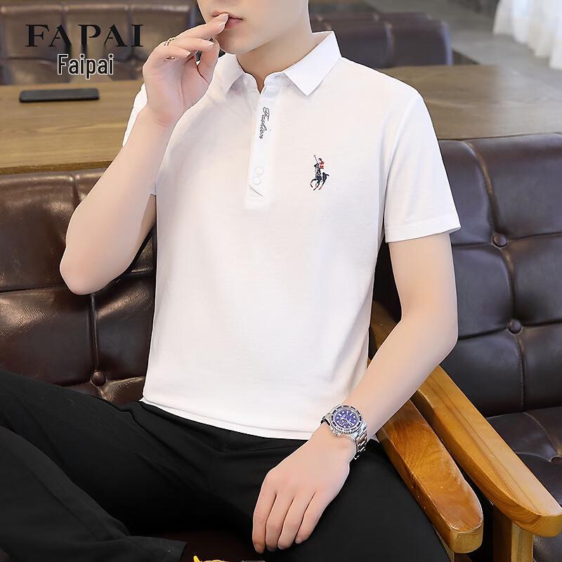 FAPAI Men s Short Sleeve Polo Shirt XL