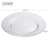 Toyo Sasaki Glass Orbit Rimmed Plates, 270mm, Set of 3, Made in Japan, Large Round Plates, Glass Dishes, Tableware, 46051