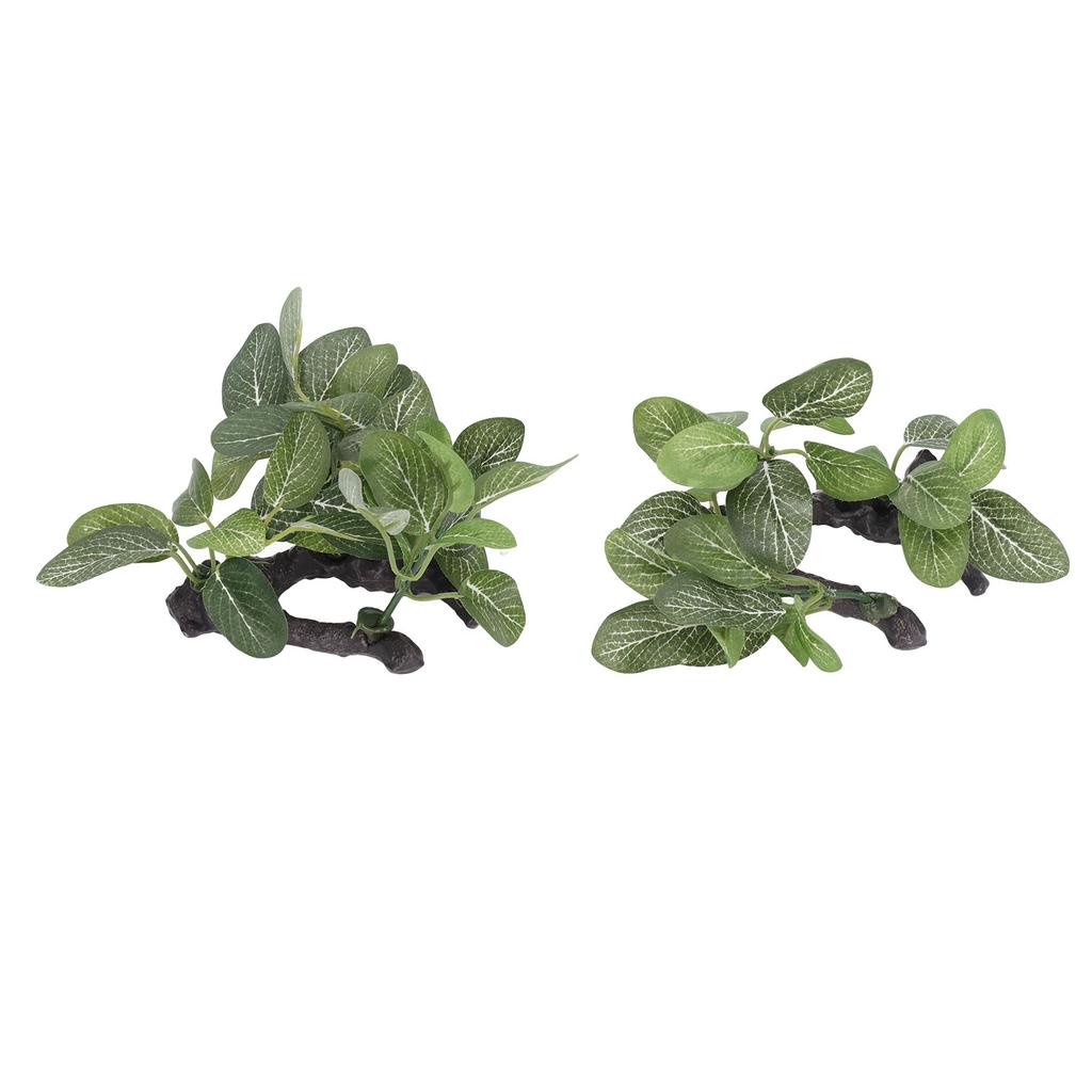 2 szt. Dekoracje Roślin Akwariowych Wysoka Symulacja Roślin Sztucznych do Aranżacji Akwariów