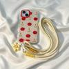 Cute Flower Pendant Phone Lanyard Soft Durable Nylon Detachable Buckle For Commute School Use