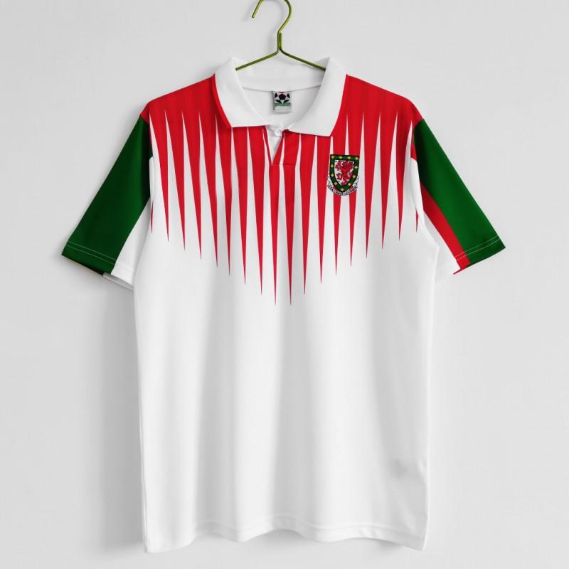 Vintage 1996-98 Wales Borta Fotbollströja 11 Bale Retro Fotbollströja Unisex Vuxen Storlek S-XXL Vit