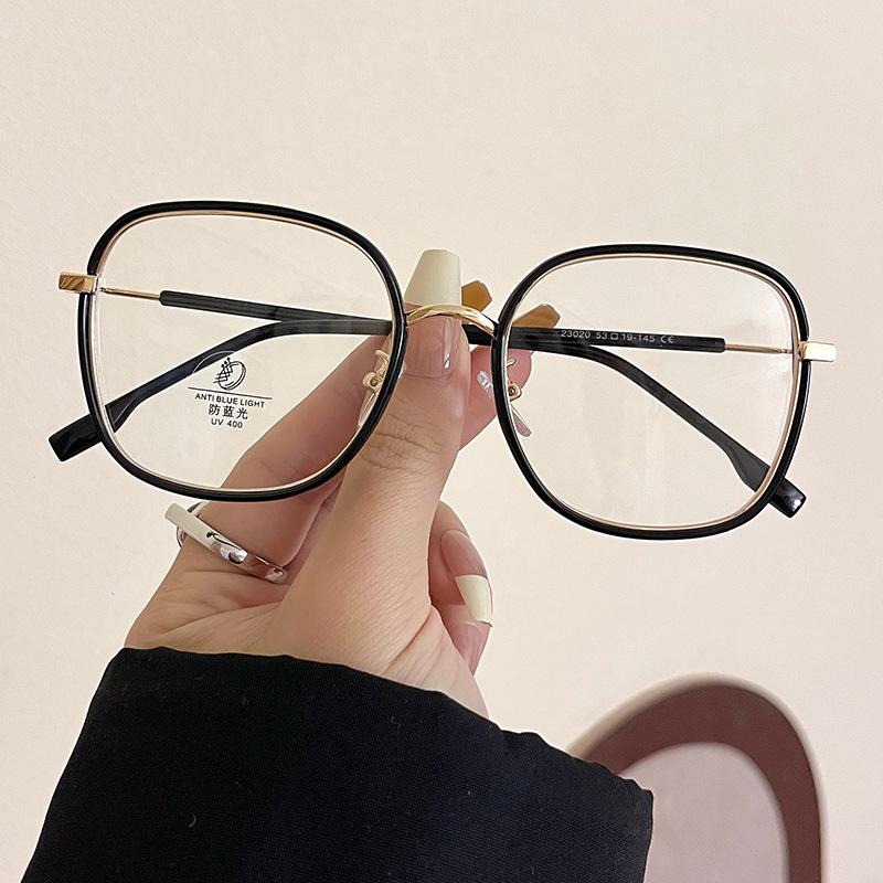 2025 New Fashion Women Anti Blue Light Square Glasses Frame Retro Hight Quality Office Computer Eyeglasses Reading Glasses +2.5