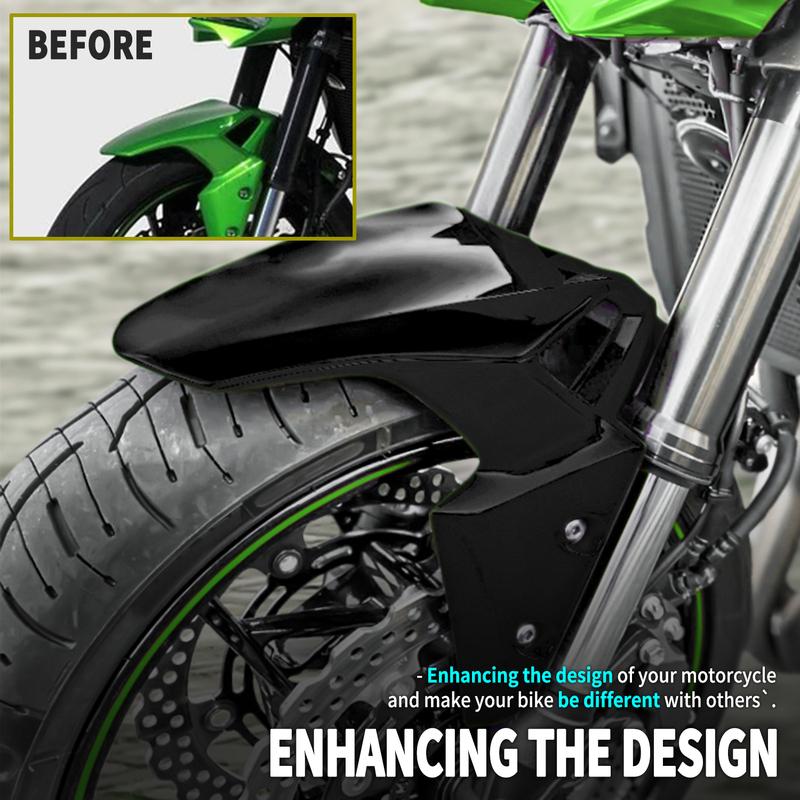 Motorcycle Front Fender Mudguard Wheel Splash Guard Tire Hugger Accessory for Kawasaki Z900 2017-2024 2023 2022 2021 2020