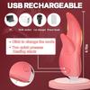 Clitoral Licking Vibrator Double Tongue Licking Heating Toy with 12 Vibration Modes & Heating Function for Women and Couple
