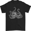 A Men's Diver T-Shirt With Octopus 100% Cotton