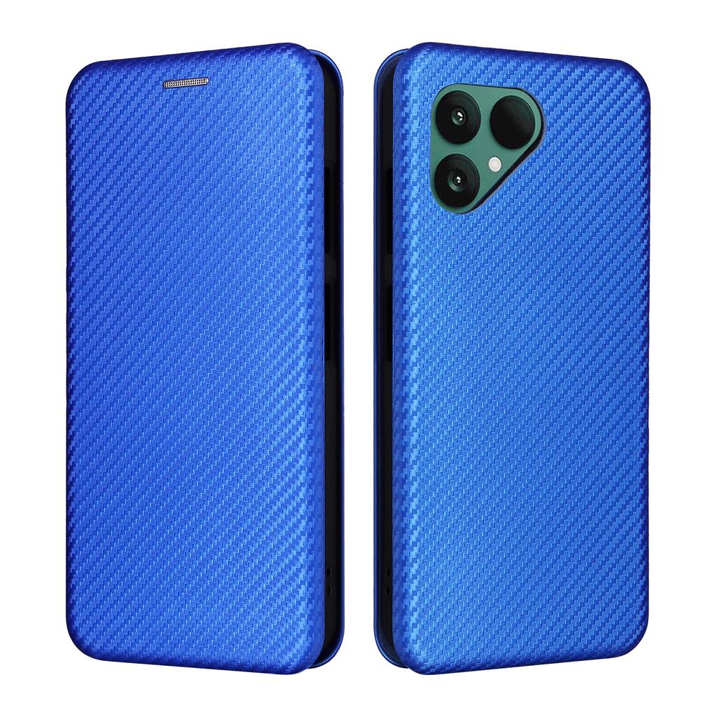 For Fairphone 6 Case Carbon Fiber Texture Drop-Proof PU Leather Phone Cover
