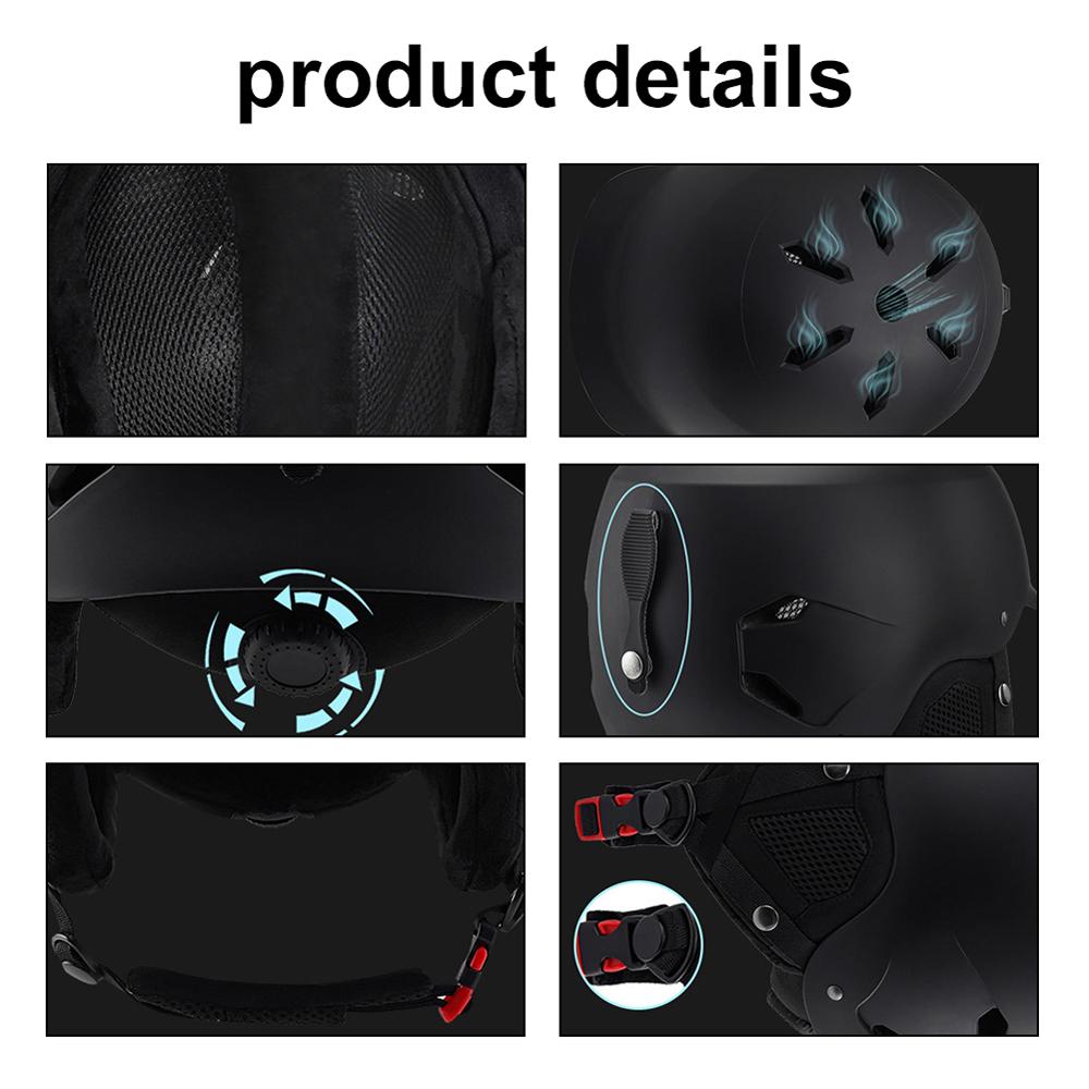 Winter Warm Cycle Helmets Adjustable Motorcycle Electric Bike Safety Cap Men Women Outdoor Ski Snowboard Bicycle Helmets
