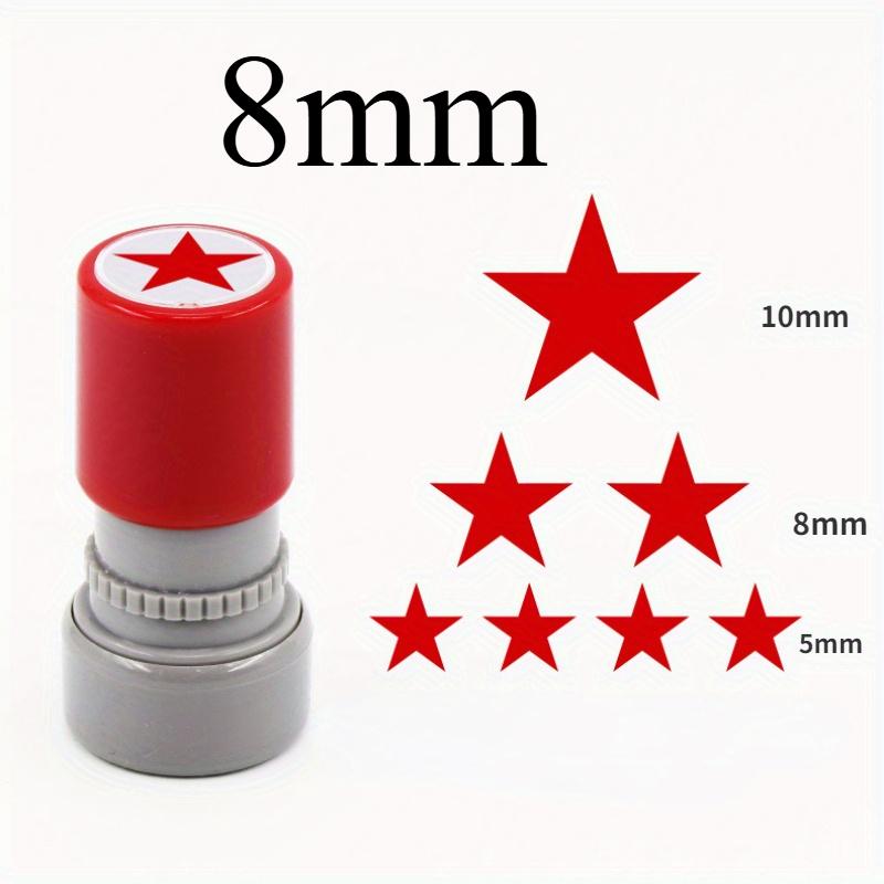 

Красная пятиконечная звезда штамп поощряющий детей обучающий штамп наградной штамп автоматические чернила школьные учителя семейное использование 8mm