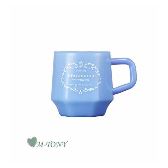 Starbucks Starbucks 2021 Spring Heritage Blue Milk Glass Mug Spring heritage blue milk glass296ml Overseas limited edition/Not released in