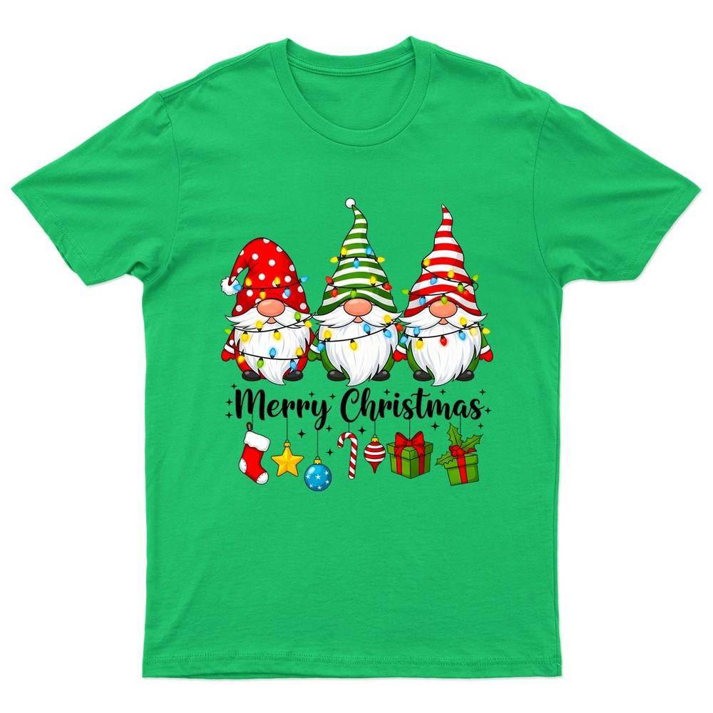 Merry Christmas Gnomes Holiday TShirt Unisex Gift Retro Funny Unisexs Vintage