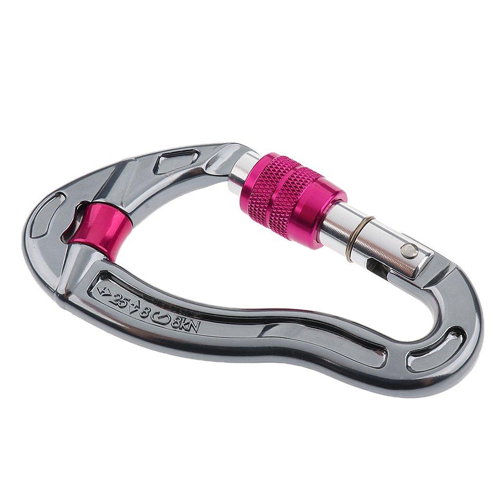 Sharplace Screw Climbing Carabiner 25kn Red [No Item]