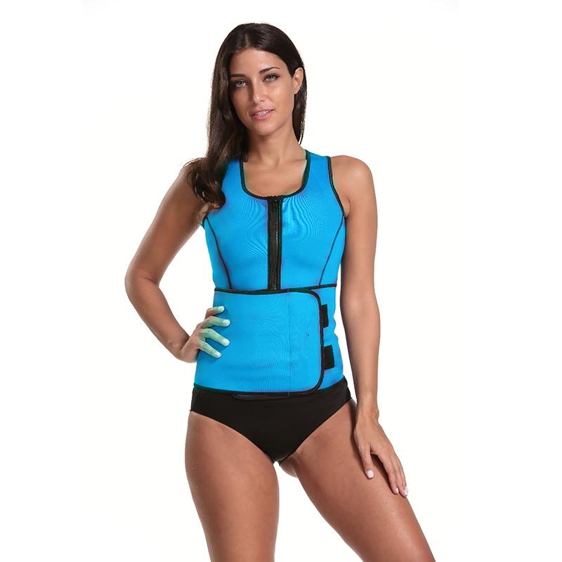 Women's Neoprene Sauna Sweat Vest Waist Trainer Tummy Control Slimming Body Shaper Shapewear