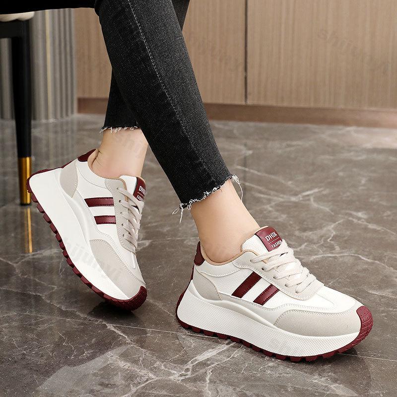 Autumn 2026 Women's Casual Sports Shoes Comfortable Anti Slip Outdoor Vulcanized Shoes Retro Fashion Platform Zapatos Mujer