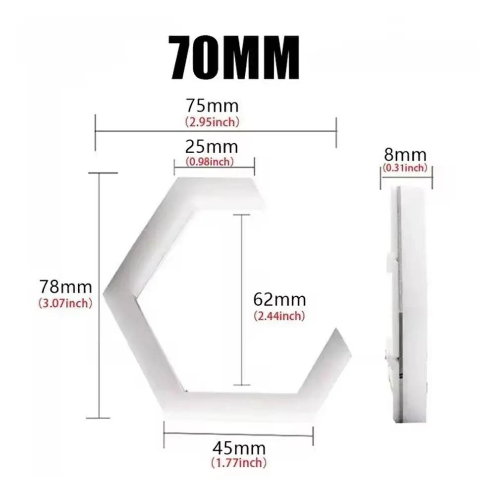 "Angel Eyes" Car Motorcycle Headlights Personalized RGB Hexagon Double Lens LED Steering Decorative Light Accesorios Para A V5A3