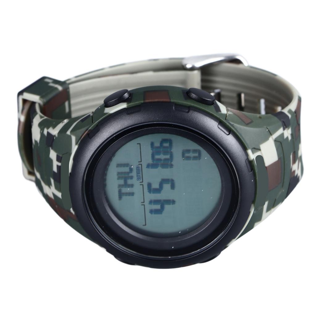 Analog Waterproof Sports Watch for Men 1 100 Second Stopwatch LED Display 12 24 Hour Format Digital Sport Watch OD