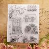 6pcs Clear Stamps  Transparent Stamps Decorative Scrapbooking Clear Stamps for Photo Albums Greet