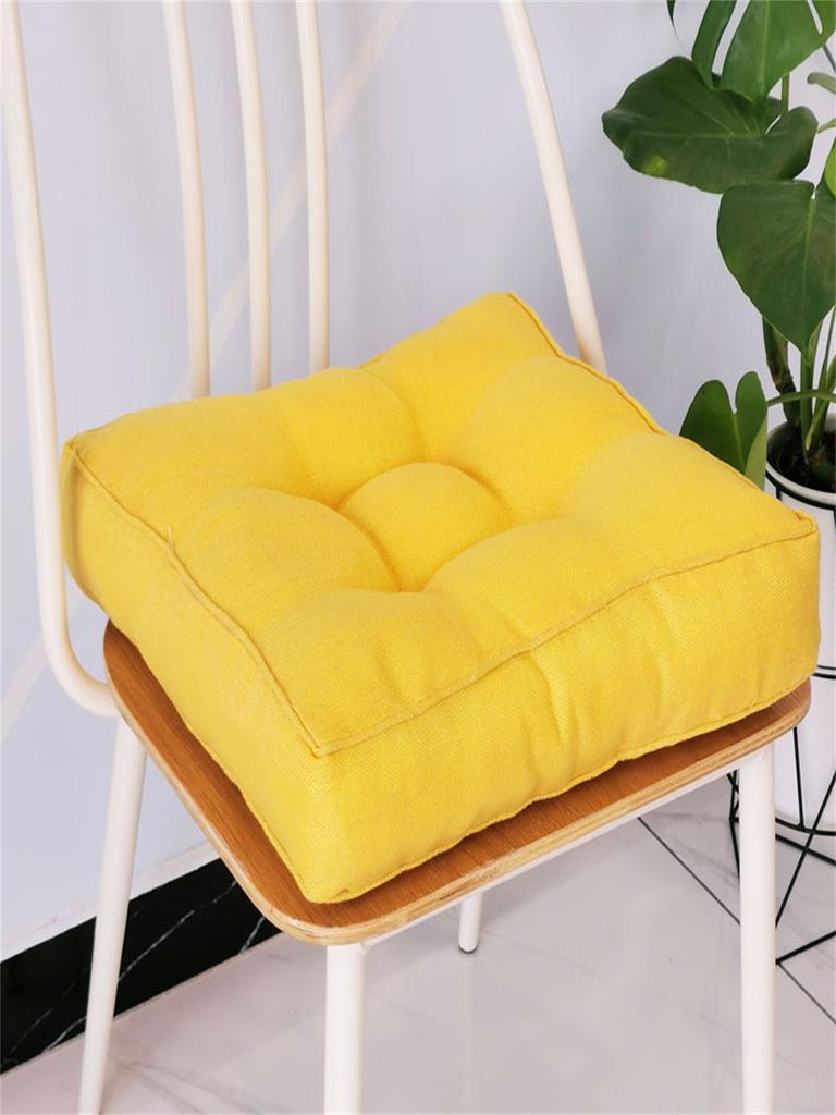 1Pc Soft Thickeneded Office Cushion Bedroom and Restaurant Chair Cushion Tatami Cushion Square Chair Cushion for Living Room Home Decoration