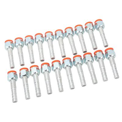 20 piezas Racor recto de aluminio para manguera Racor para manguera de aire acondicionado Coche (5/8 ")