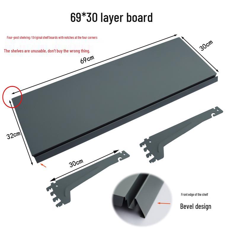An Chen Supermarket Pegboard Shelf Bracket: Small Supermarket Convenience Store Shelf Support with Price Tag Strip