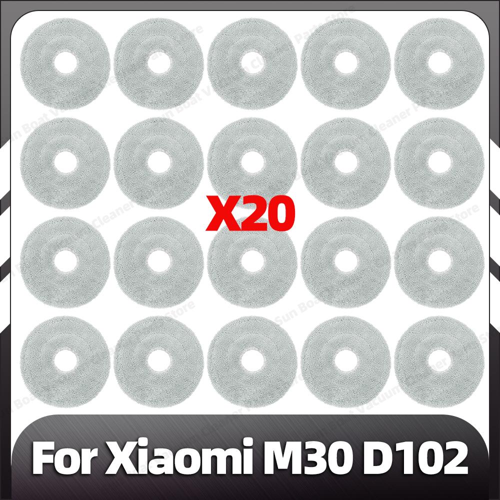 Compatible for Xiaomi M30 D102 Replacement Main Side Brush Mop Pad Dust Bags Spare Parts Accessories