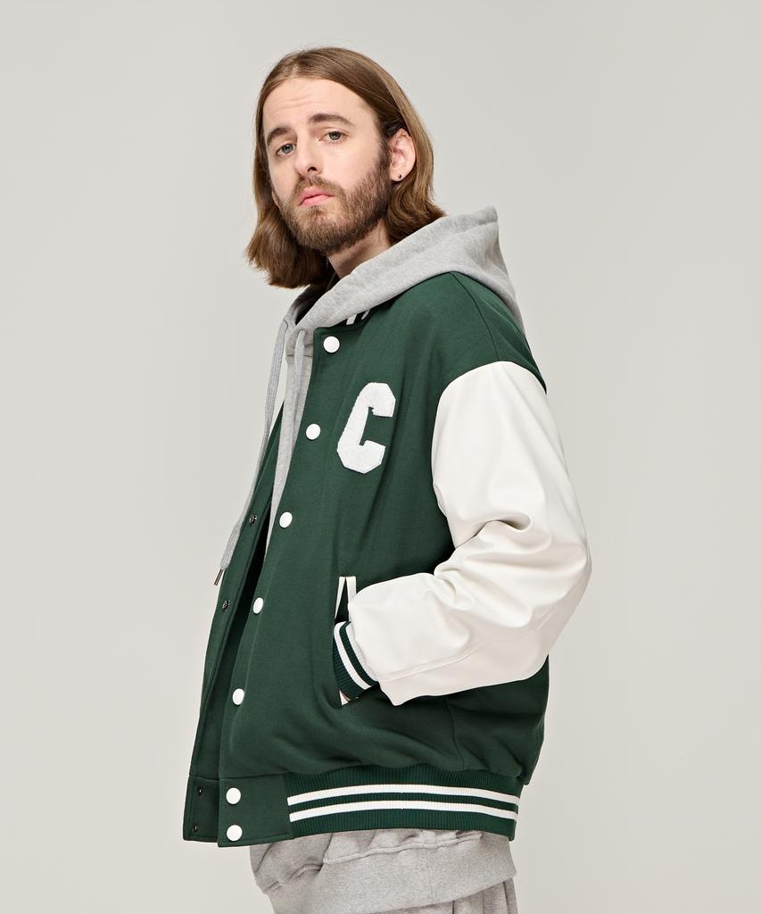 Cargobros C Logo Cb Varsity Jacket (Green)