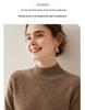 Cashmere Autumn/Winter Half-High Neck Women's Classic Loose Pullover Sweater
