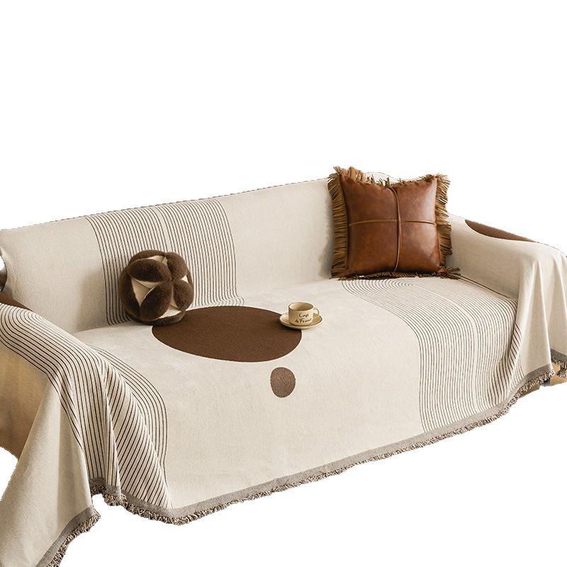 Luxurious Non-Slip Summer Chenille Sofa Cover - Dust-Resistant Full Wrap Pad