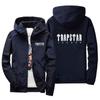 Women's Fashion Casual Printed Long Sleeve Pocket Cardigan Jacket Zipper Hoodie Coat