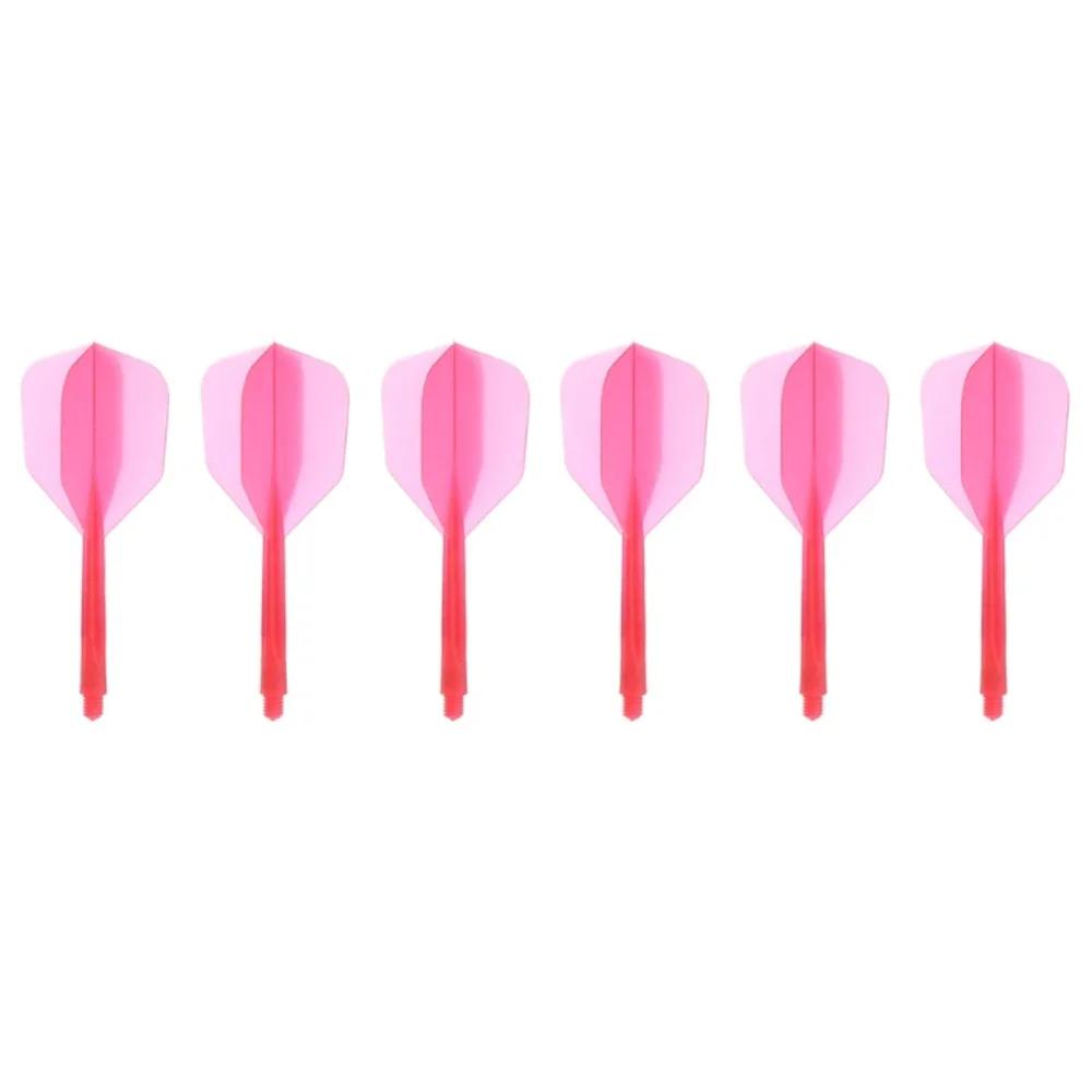 

2BA Screw Soft Darts Transparent Darts Tail Anti-fall Durable Anti-falling Leaf Plastic Shafts Darts Dart Accessories Kit 6PCS красный