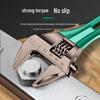Baolian Adjustable Multifunctional Plumbing Wrench - Large Opening, Short Handle Pipe Tool