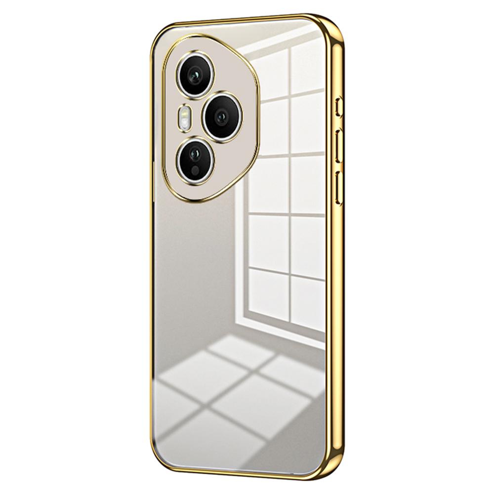 Für Honor 400 Pro 5G (Global) Hülle Galvanisierter Rahmen Weiche TPU Handyhülle