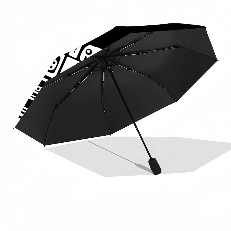 1pc Gaming Console Automatic Folding Umbrella, 8-Rib Sturdy Canopy, Portable Travel Umbrella for Outdoor Use