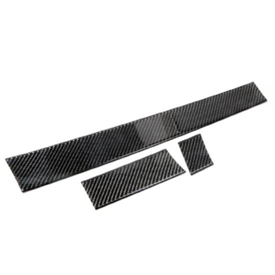 For BMW 5 Series E60 2005-2010 Carbon Fiber Trument Panel Dashboard Decor Cover Stickers Trim Tuning Car Interior Accessories