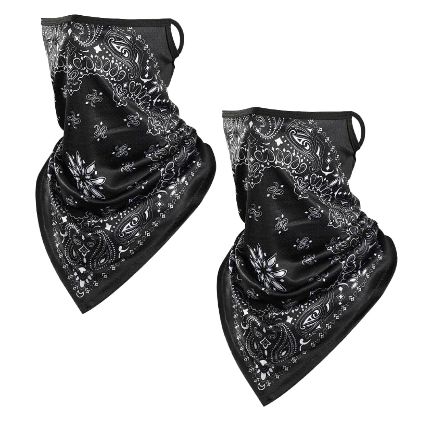 

ASPALAND Лицо , Набор из 2 штук, Маска для лица, Защита шеи, Закрывает уши, Мотоцикл, Ветрозащитный, Для улицы, пейсли Free Size