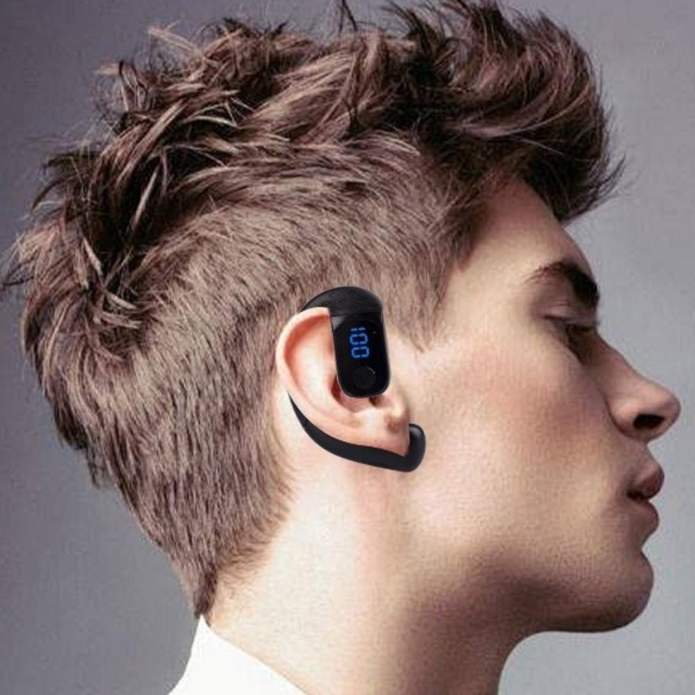 Surround Sound Ear Hook Headset HD Calling Mic Open Earbud Business Work