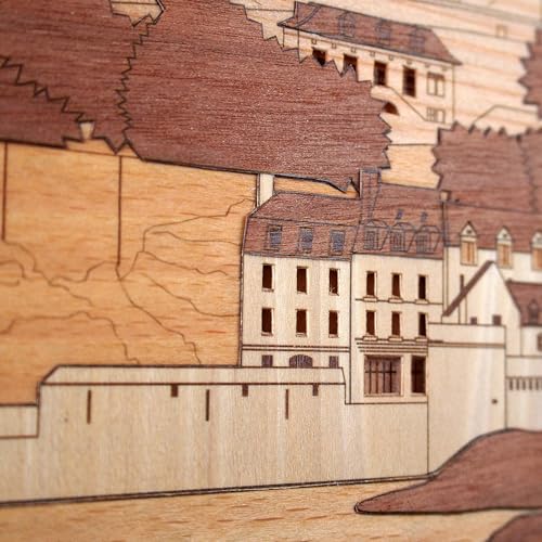 KINOWA "Mont Saint-Michel" Woodcut Original Handmade Kit, World Heritage Site, France, Made in Japan