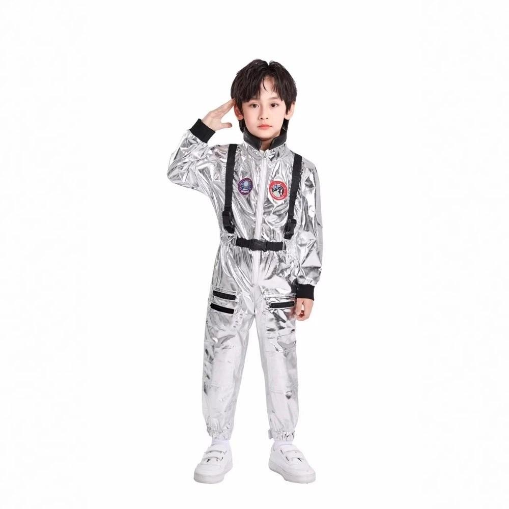 Jumpsuit Style Spacesuit Fancy Dress Cosplay Costume Kids Space Suit Dress Up