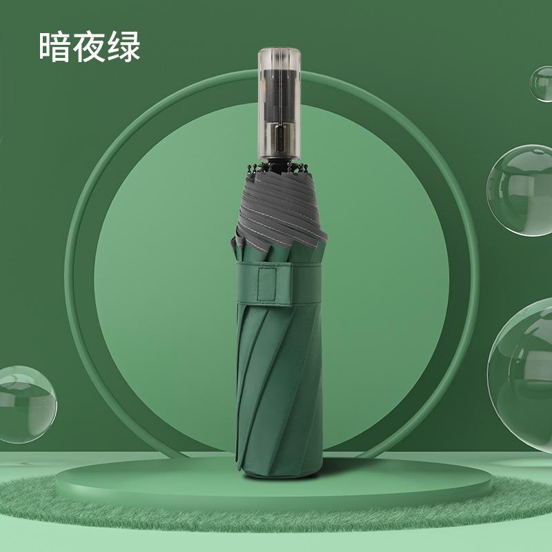 Creative Mechanical Handle Automatic Umbrella Night Reflective Business Umbrella Men's Large Car Umbrella UV-proof Vinyl Umbrella