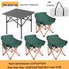 Portable Outdoor Folding Table & Chair Set for BBQs – Includes 1 Roll-up Table & 4 Chairs