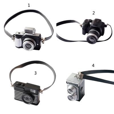 1/12 Dollhouse Mini Camera Model Infants Photo Shooting Decorations Newborn Photography Props Retro Miniature Camera