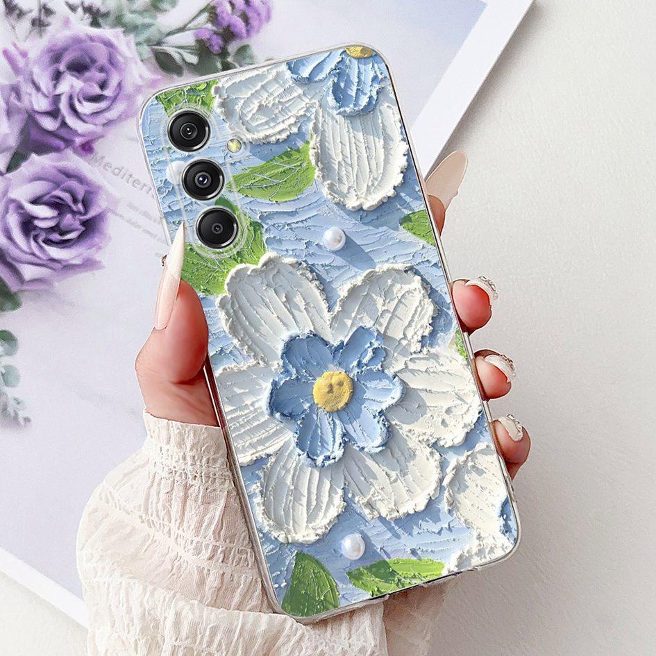 For Samsung Galaxy M34 M54 5G Case Luxury Painted Soft Slim Silicone TPU Back Cover on Samsung M14 SM-M145F M 14 GalaxyM14 Funda