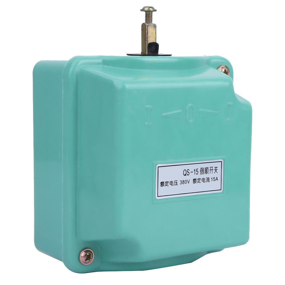 QS15 380V 15A Forward Reversing Drum Switch Reverse Motor Changeover Switch