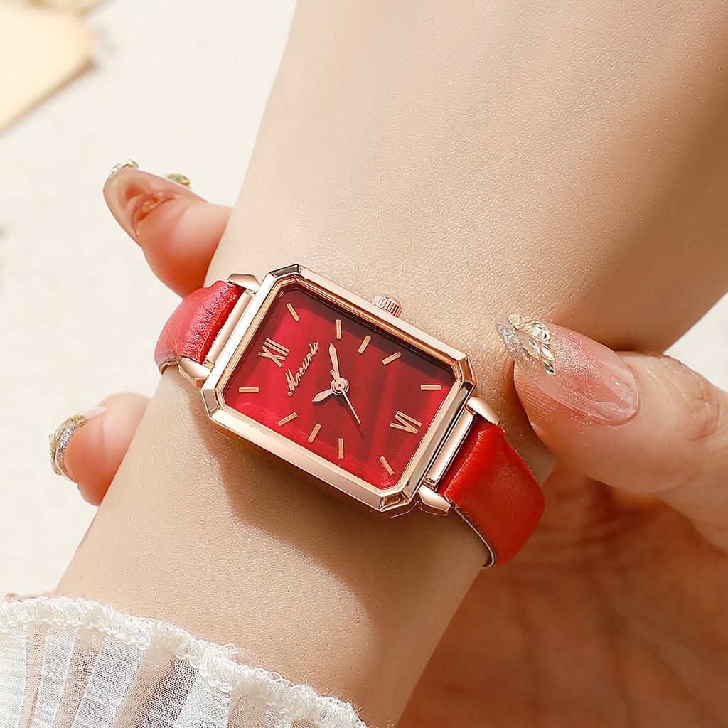 Vintage Simple Women Watch Watch Small Elegant Vintage Simple Rectangle Top Brand Fashionable Wristwatch For Women