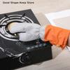 Waterproof And Heat-resistant, Thickened Silver-thread Dishwashing Gloves, And Wear-resistant Kitchen Cleaning Brush.