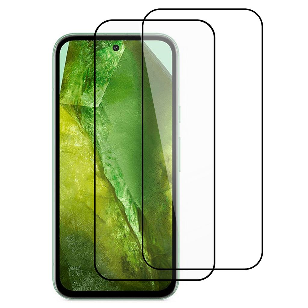 ITIETIE For Google Pixel 8a 2PCS Tempered Glass 2.5mm High Aluminum Screen Protector Silk Printing Film