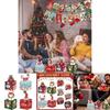 Christmas Themed Pattern Paper Box Set Holiday Decoration Props For Holiday Celebrations