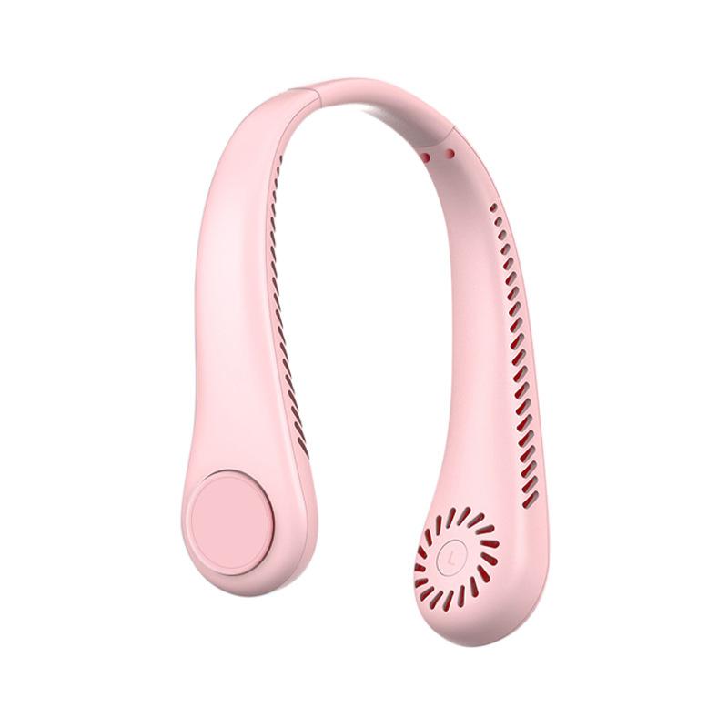 

Міні-вентилятор на вулицю, портативні спортивні вболівальники без лопатей USB Mute, 3-швидкісна функція Ultra Endurance, ідеальний літній подарунок рожевий