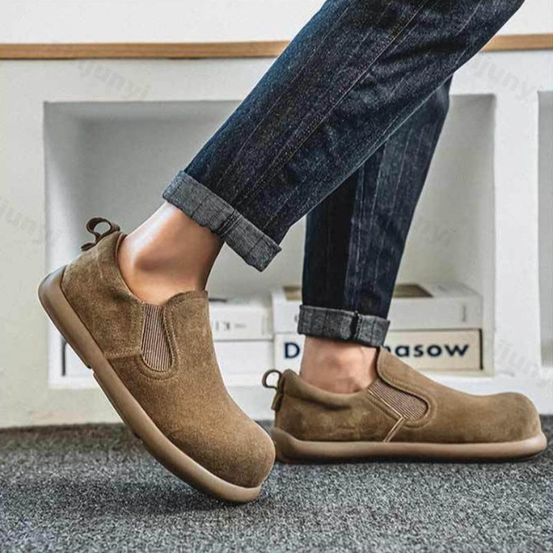 Fashion Men's Casual Shoes 2025 Spring Non Slip Breathable Slip on Loafer Shoes Fashion Trend Comfortable Low Top Shallow Mouth Sneakers