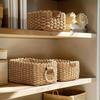 3pcs Woven Storage Basket, Paper Rope Storage Basket with Handle, for Organising, Storage Containers, Laundry Basket for Clothes