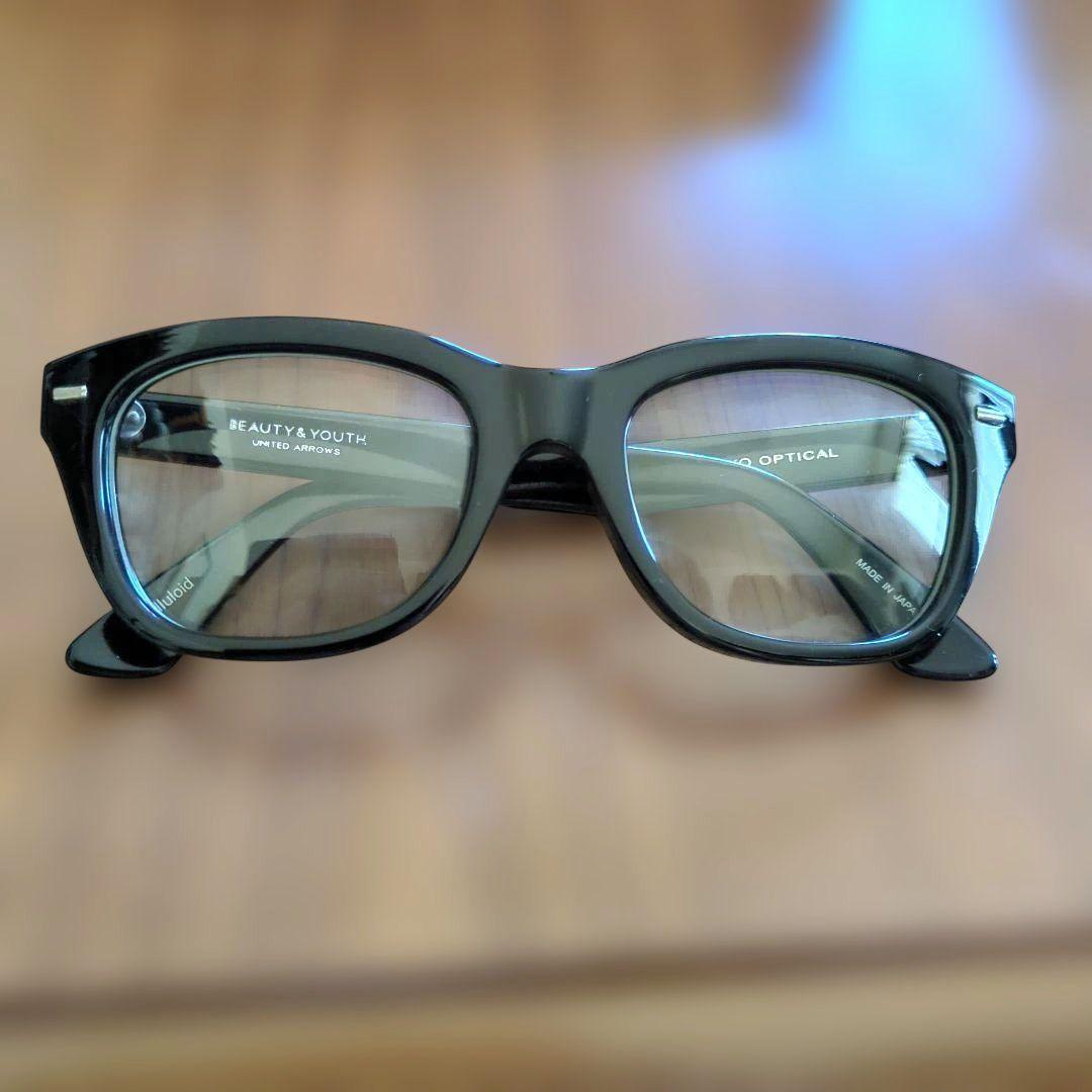 Used BEAUTY&YOUTH UNITED ARROWS Kaneko glasses black rim